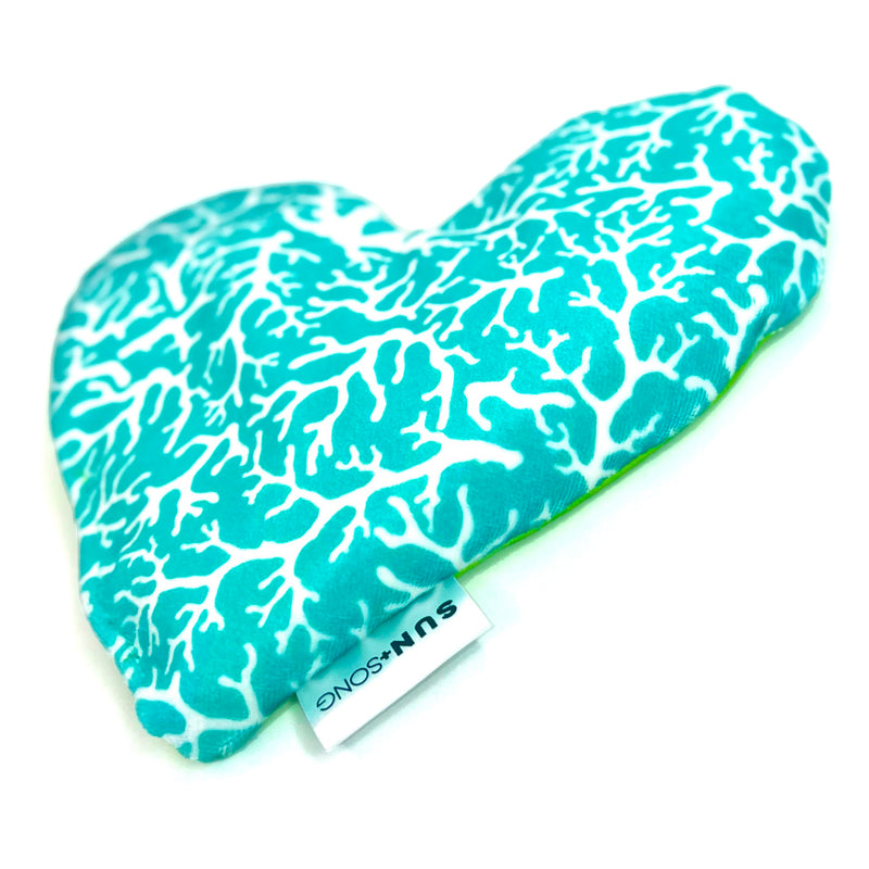Coral Reef in Blue + White, Aromatherapy Weighted Eye Pillow