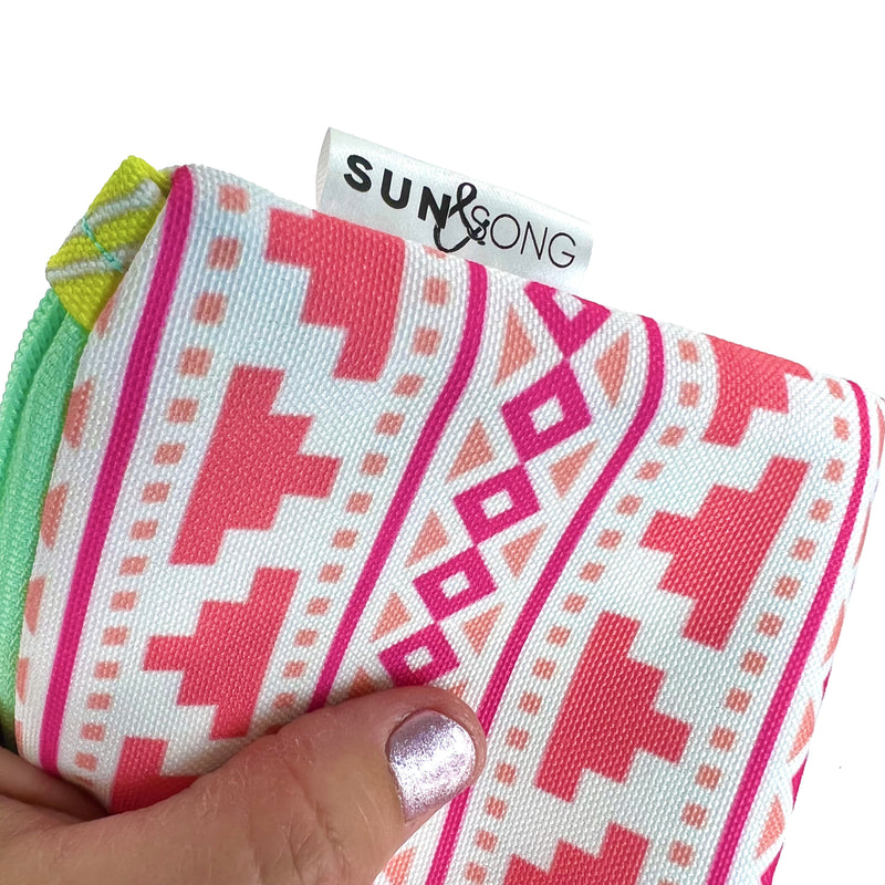 Southwest Style in Pink + Coral, Recycled Pencil Case