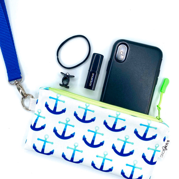 Anchors Away in Blues, Recycled Pencil Case