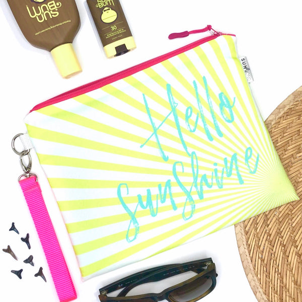 サンクリ　ぱんのみみ　ポーチ　バッグ　ぱん　Sunshine Creation Hello Sunshine Waterproof Wet Bag - Typography Gift for Best