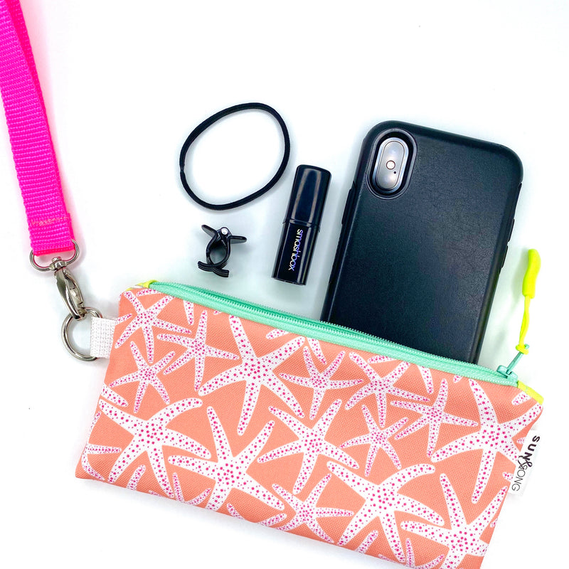 Starfish Social in Coral + Pink, Recycled Pencil Case