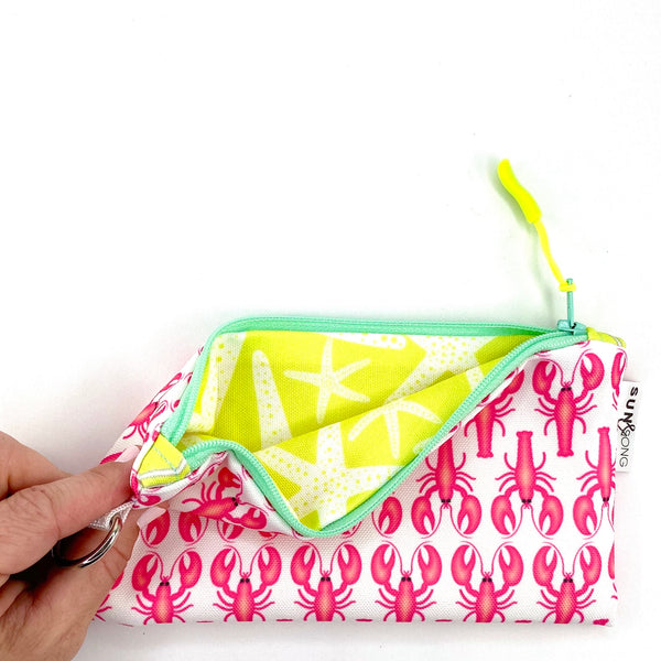 Lobster Love in Pinks, Recycled Pencil Case