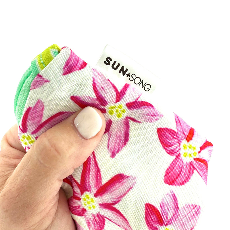 Breezy Blooms in Pink, Recycled Pencil Case