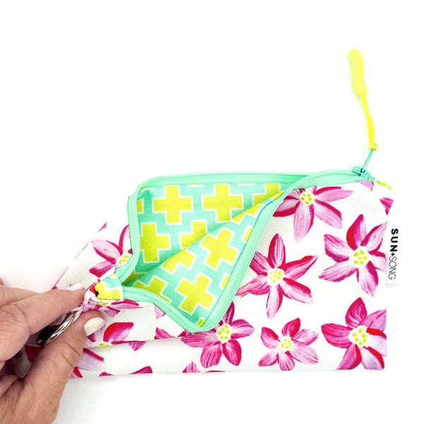 Breezy Blooms in Pink, Recycled Pencil Case