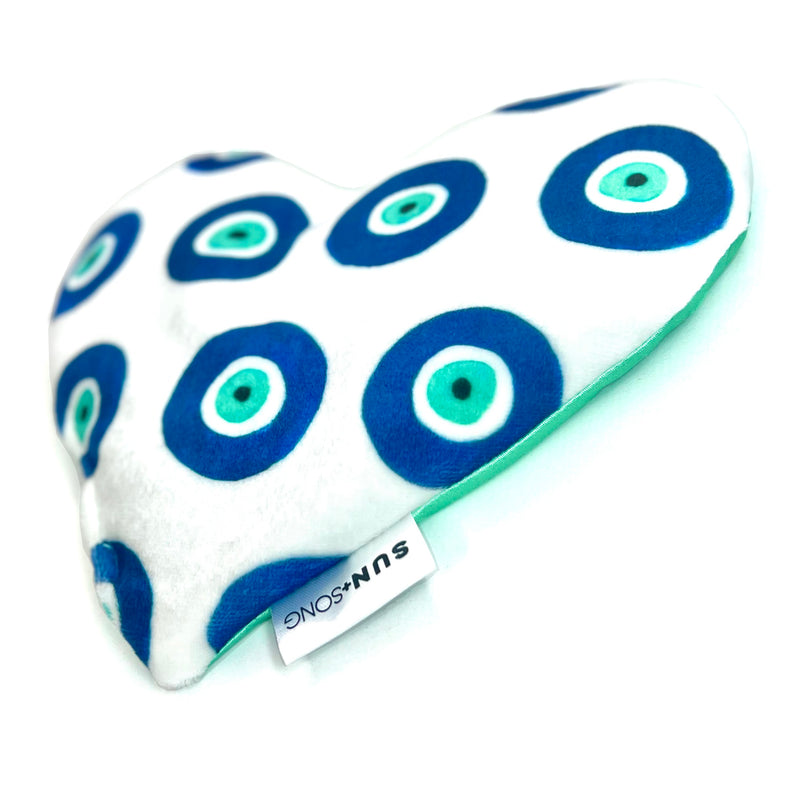 Evil Eyes in Blues, Aromatherapy Weighted Eye Pillow