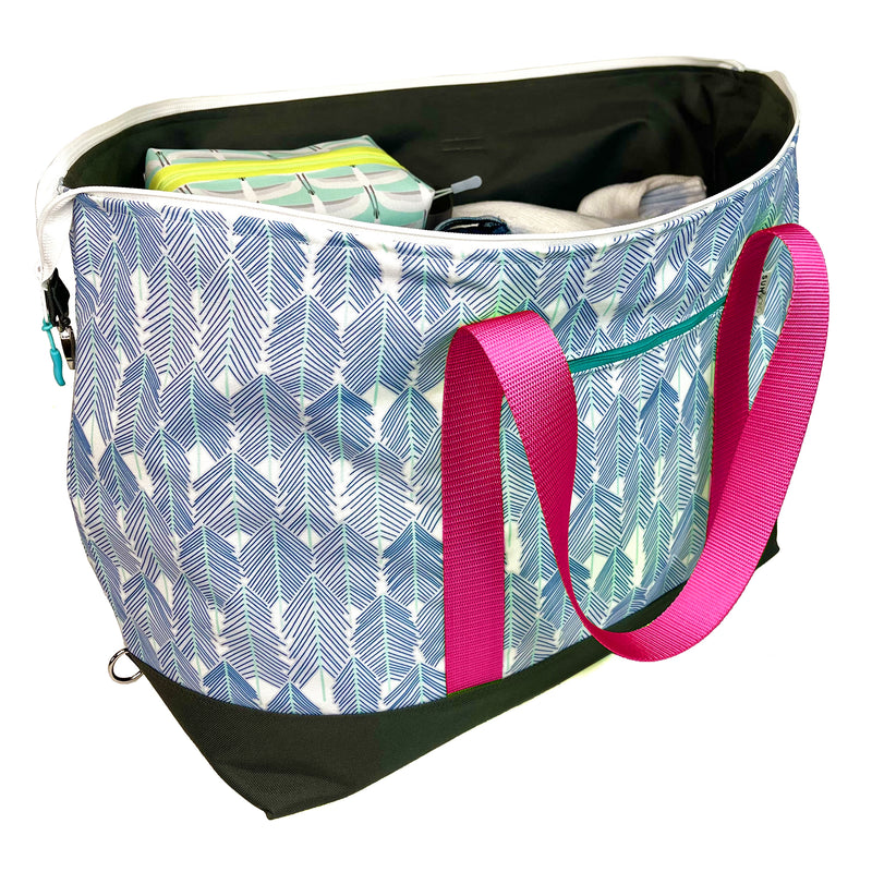 See The Forest in Blues, Water-Resistant Weekender Tote