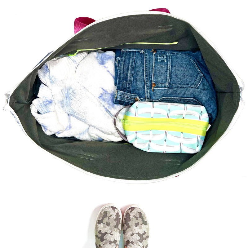 See The Forest in Blues, Water-Resistant Weekender Tote