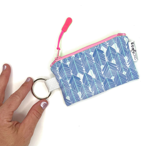 See The Forest in Blues, Keychain Mini Zip Pouch
