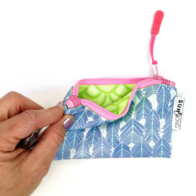 See The Forest in Blues, Keychain Mini Zip Pouch