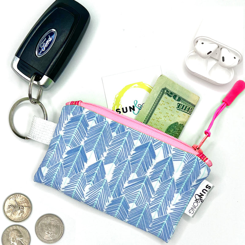 See The Forest in Blues, Keychain Mini Zip Pouch