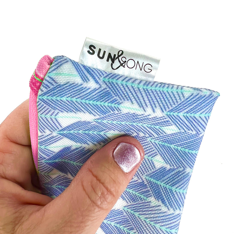 See The Forest in Blues, Keychain Mini Zip Pouch