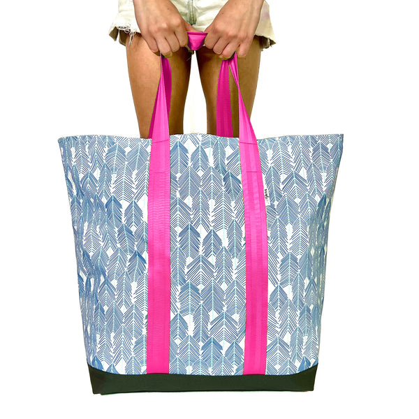 See The Forest in Blues, Water-Resistant XL Beach Tote