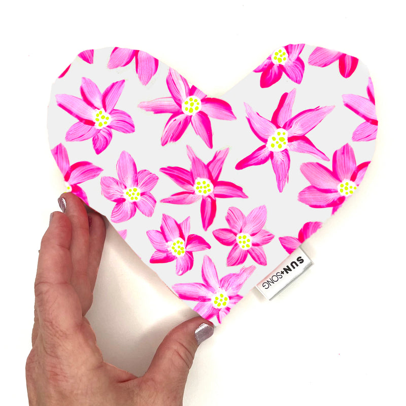 Mother's Day Special Edition - Breezy Blooms in Pink, Aromatherapy Weighted Eye Pillow