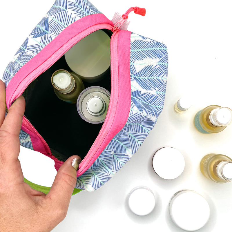 See The Forest in Blues, Water-Resistant Boxy Toiletry Bag