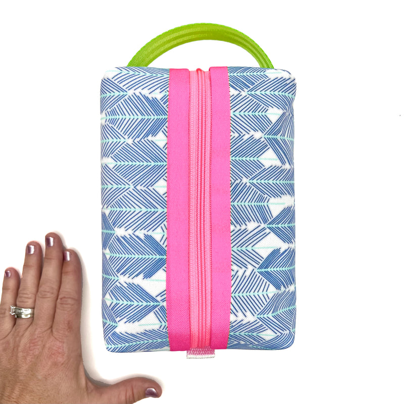 See The Forest in Blues, Water-Resistant Boxy Toiletry Bag