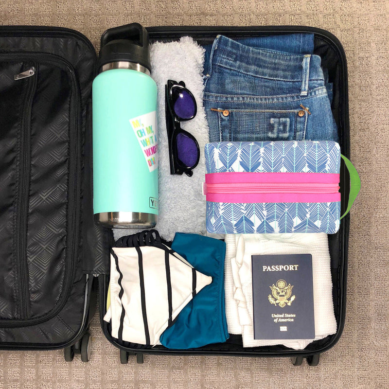 See The Forest in Blues, Water-Resistant Boxy Toiletry Bag