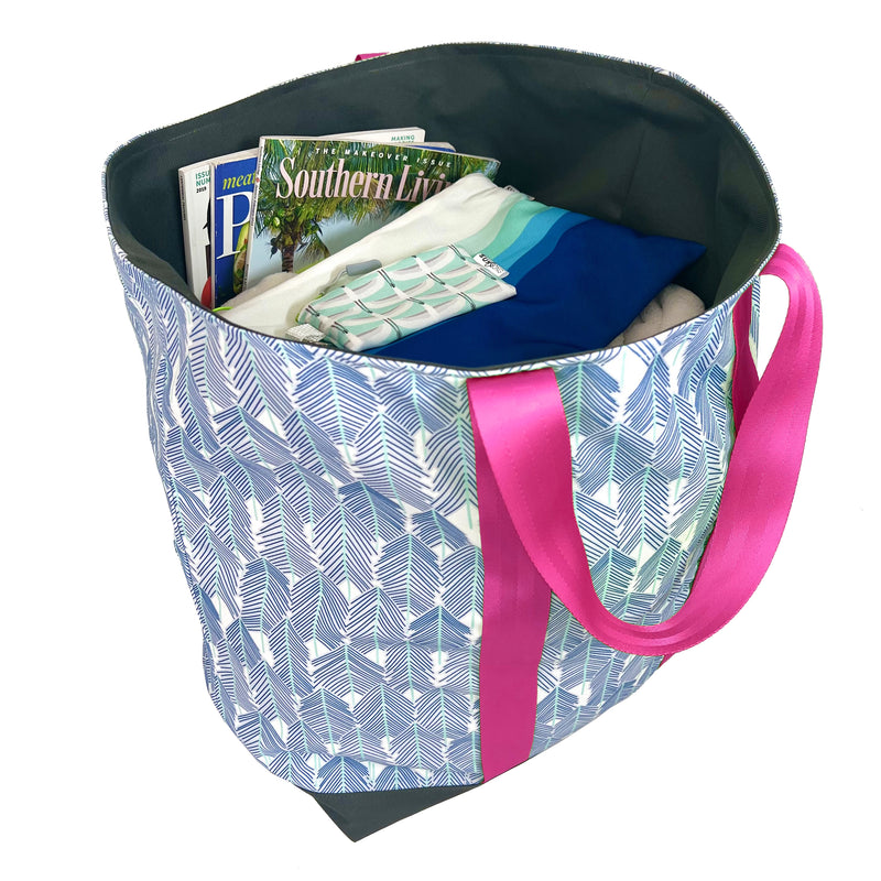 See The Forest in Blues, Water-Resistant XL Beach Tote