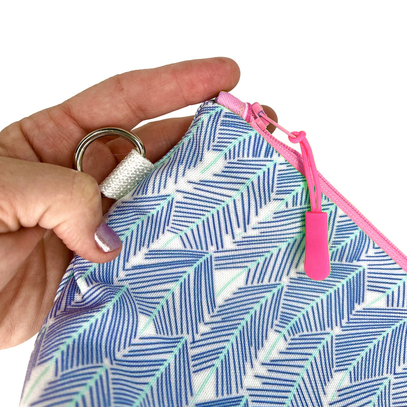 See The Forest in Blues, Water-Resistant Makeup Bag