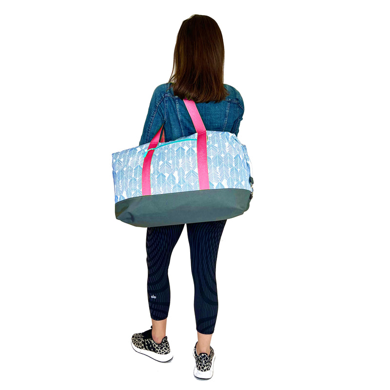 See The Forest in Blues, Water-Resistant Weekender Tote