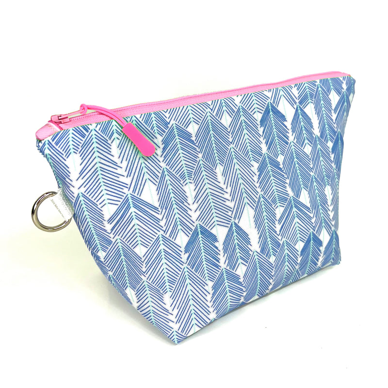 See The Forest in Blues, Water-Resistant Makeup Bag