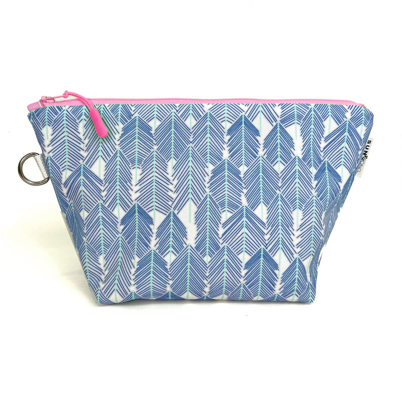 See The Forest in Blues, Water-Resistant Makeup Bag