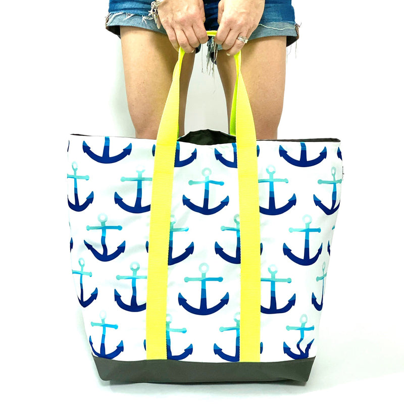 Blue Anchors Extra Large Beach Tote