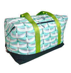 Aqua Cranes Weekender Tote Aqua Cranes Weekender Tote