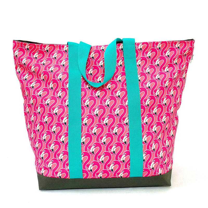 Pink Flamingos Extra Large Beach Tote