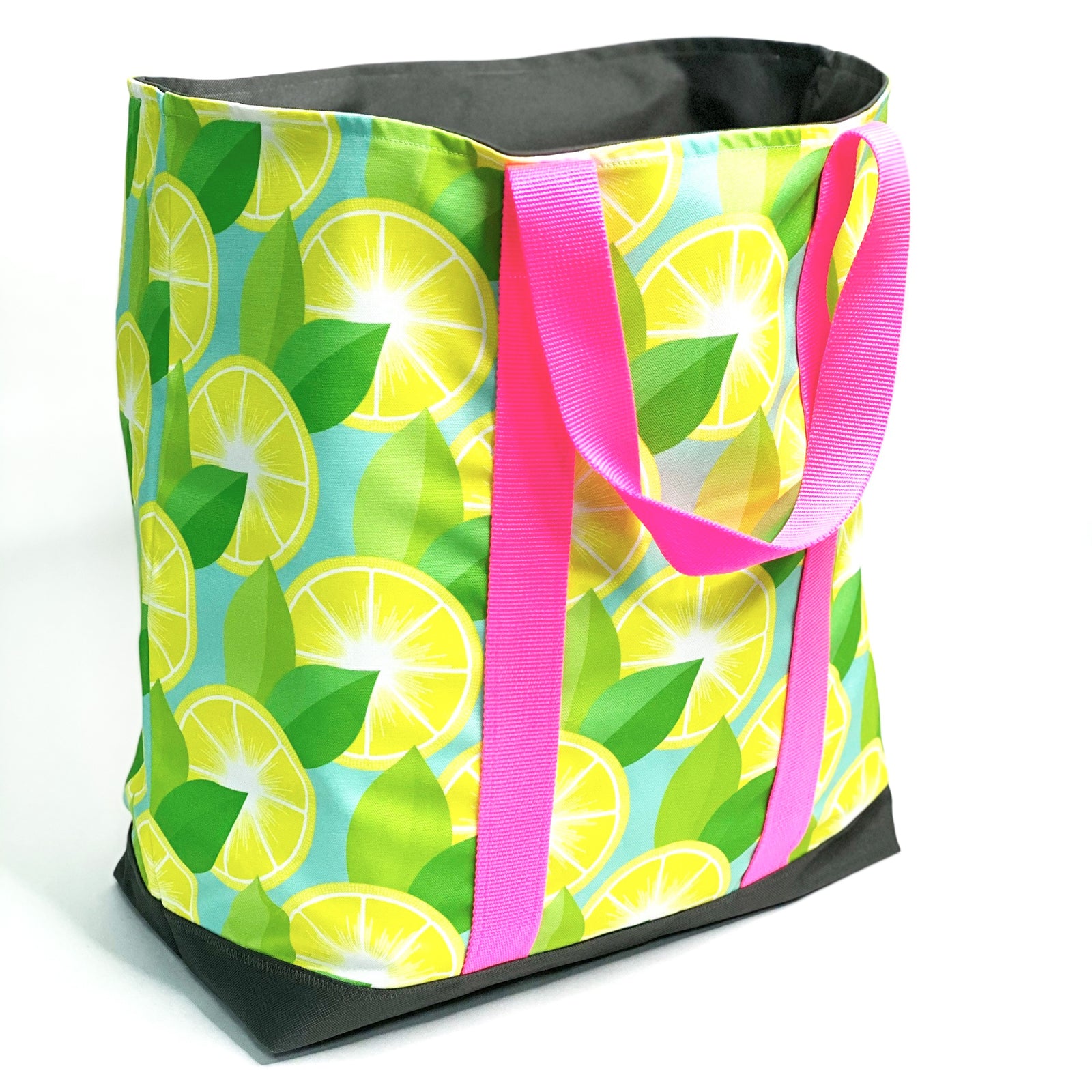 Lemon Extra Large Waterproof Beach Tote Bag - Yellow Boat Bag