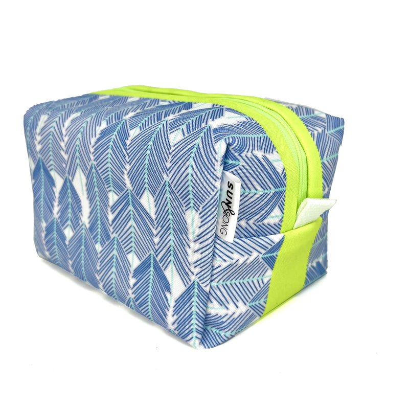 Navy Forest Boxy Toiletry Bag