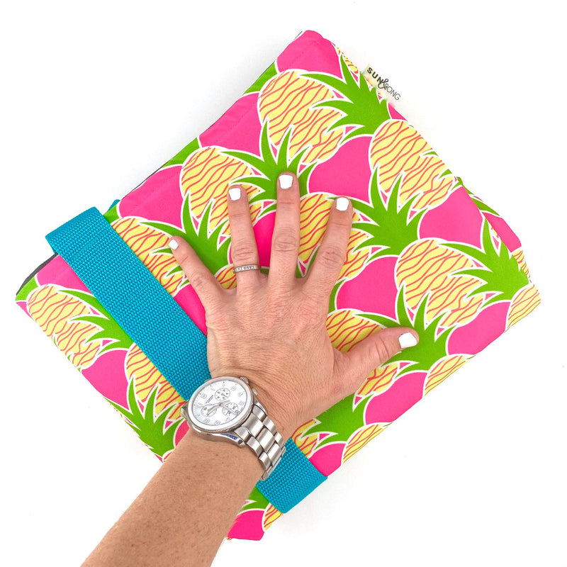 Pink Aloha Pineapples Extra Large Beach Tote