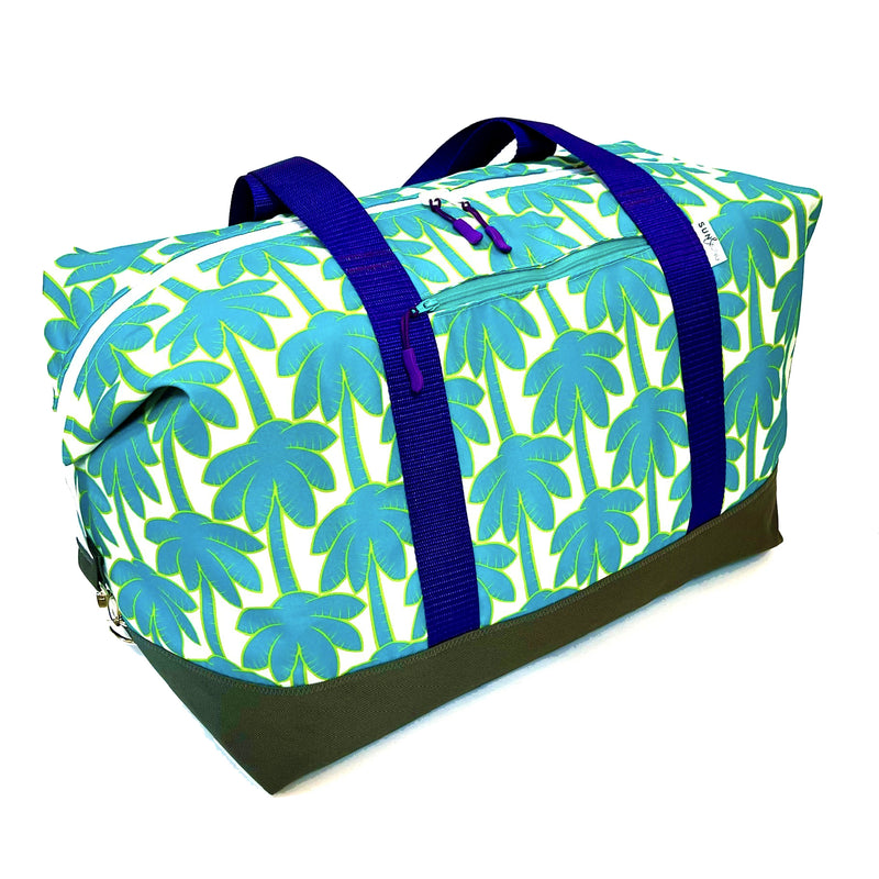 Turquoise Palm Trees Weekender Tote