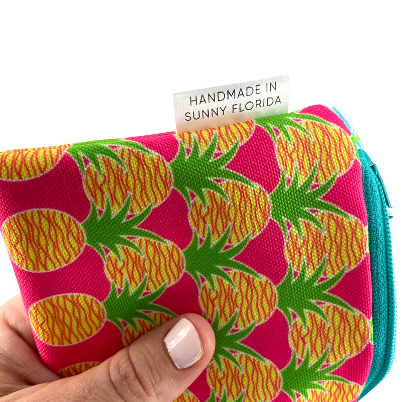 Pink Aloha Pineapples Pencil Case