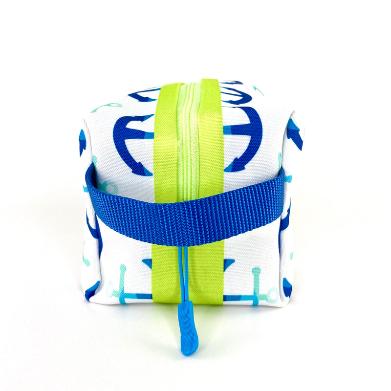 Blue Anchors Boxy Toiletry Bag