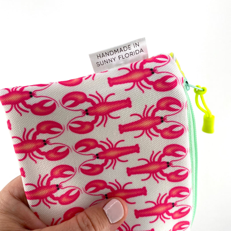 Pink Lobsters Pencil Case