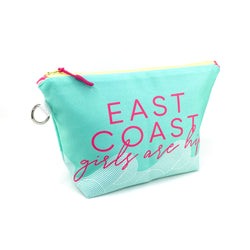 east coast girls waterproof makeup pouch