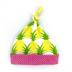 aloha pineapples baby girl hat